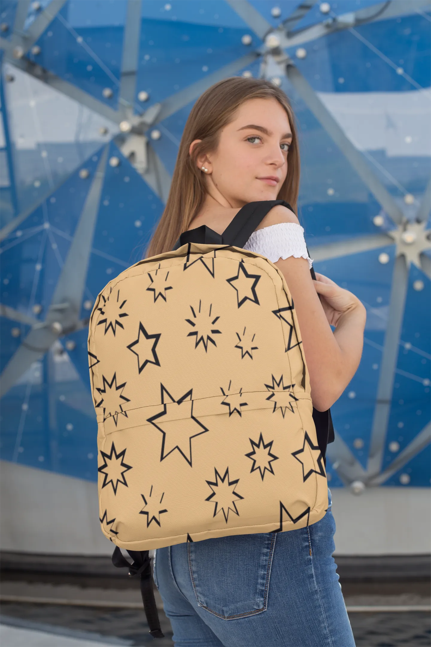 School Backpack - Stars