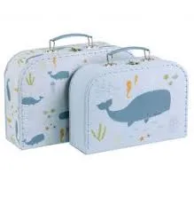 Set of Storage Trunk Suitcases 'Ocean'