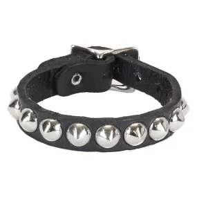 Single Row Cone Studded Adjustable Wristband