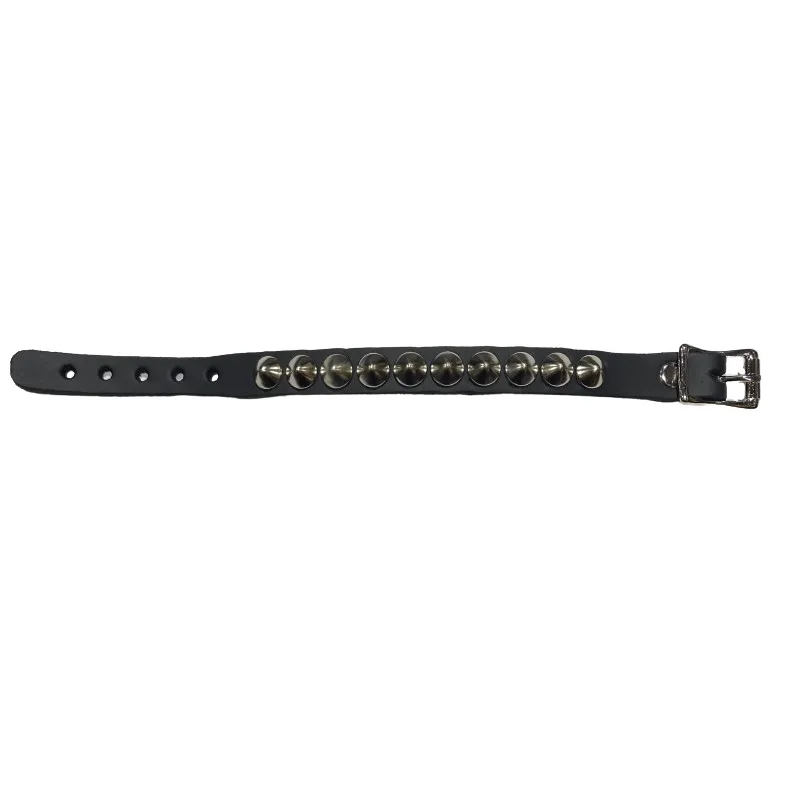 Single Row Cone Studded Adjustable Wristband