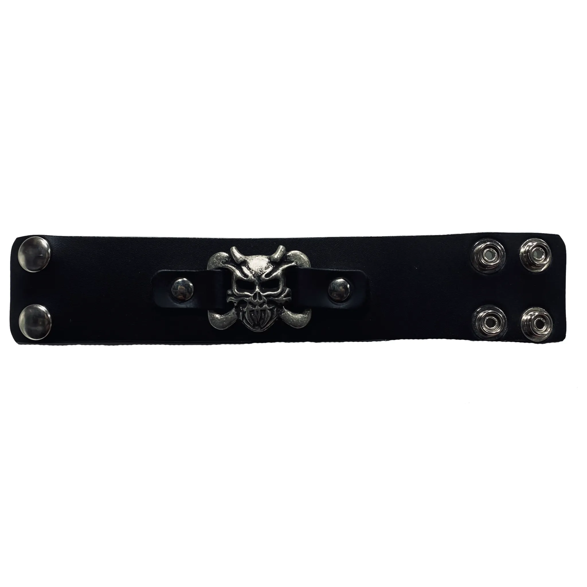 Skull Demon Studded Wristband