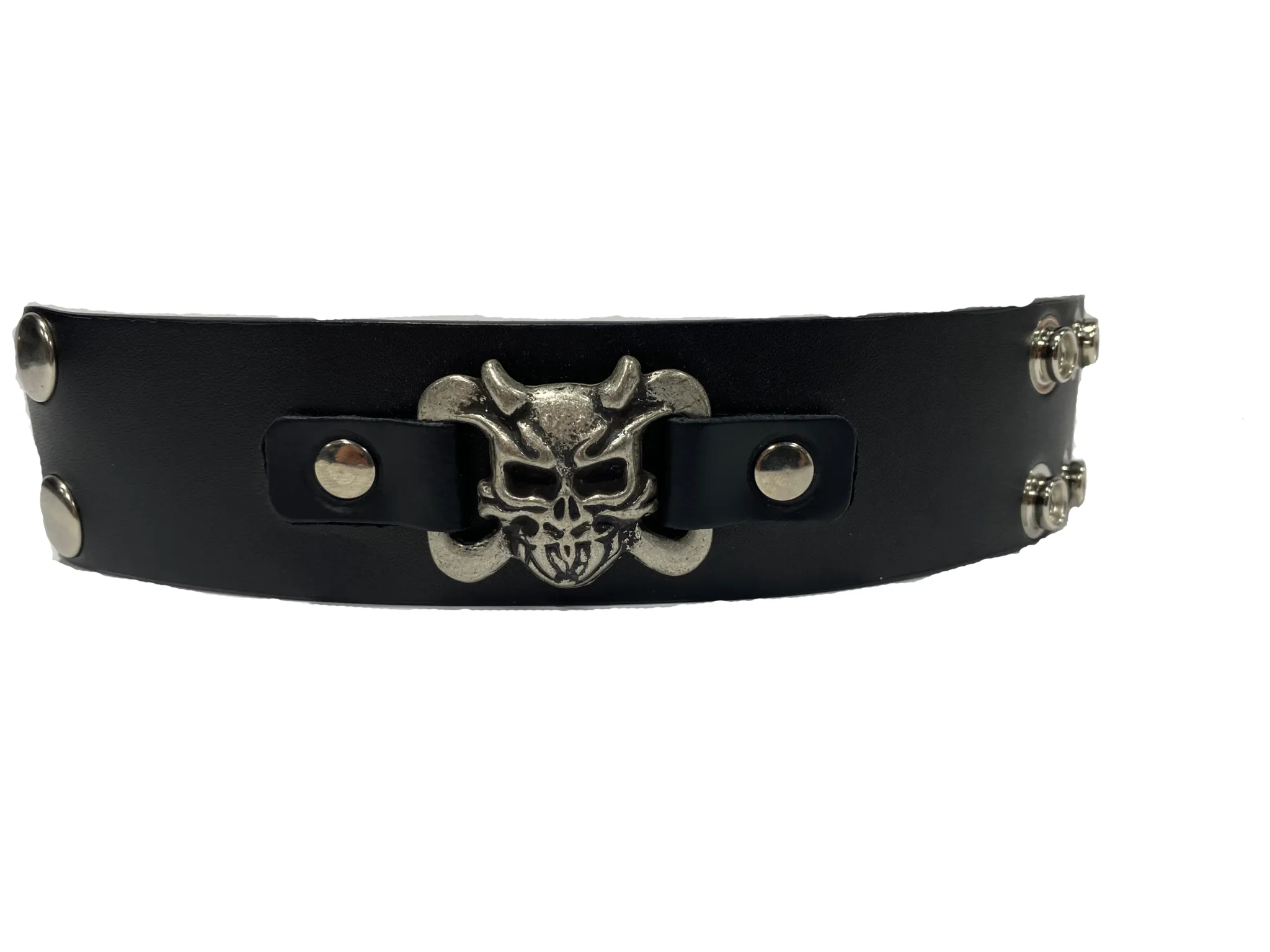 Skull Demon Studded Wristband