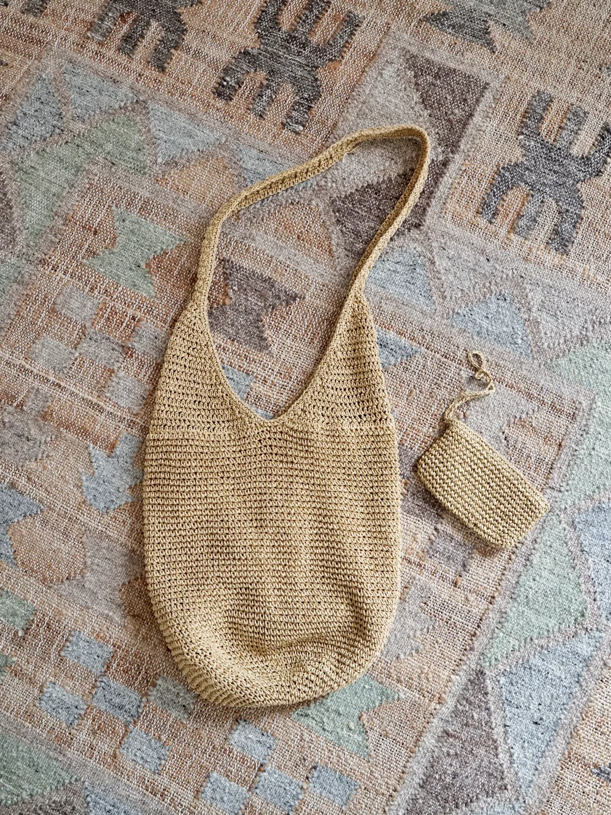 Slouchy Hobo Woven Bag