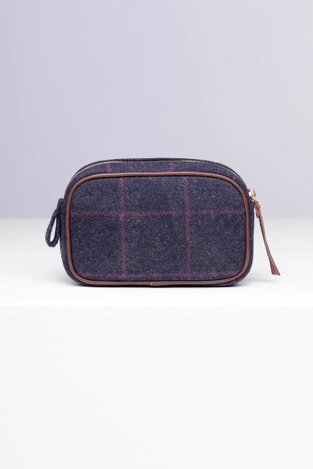 Small Tweed Makeup Bag - Helmsley