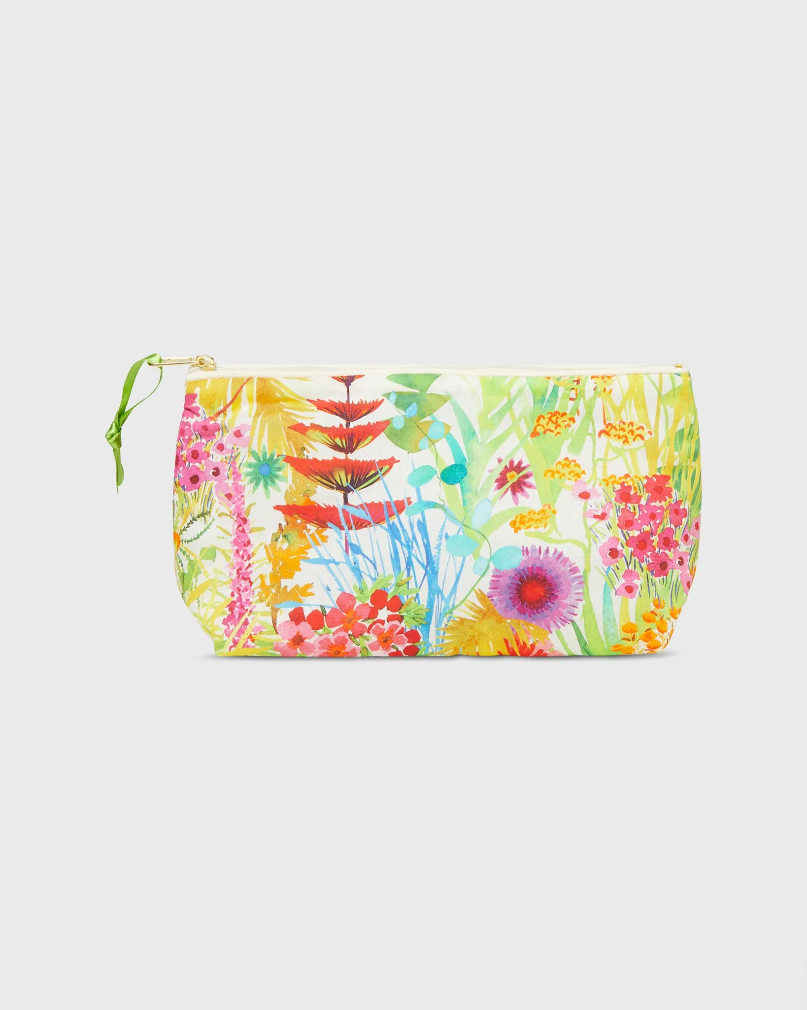 Soft Small Cosmetic Bag in Ivory Multi Tresco Liberty Fabric