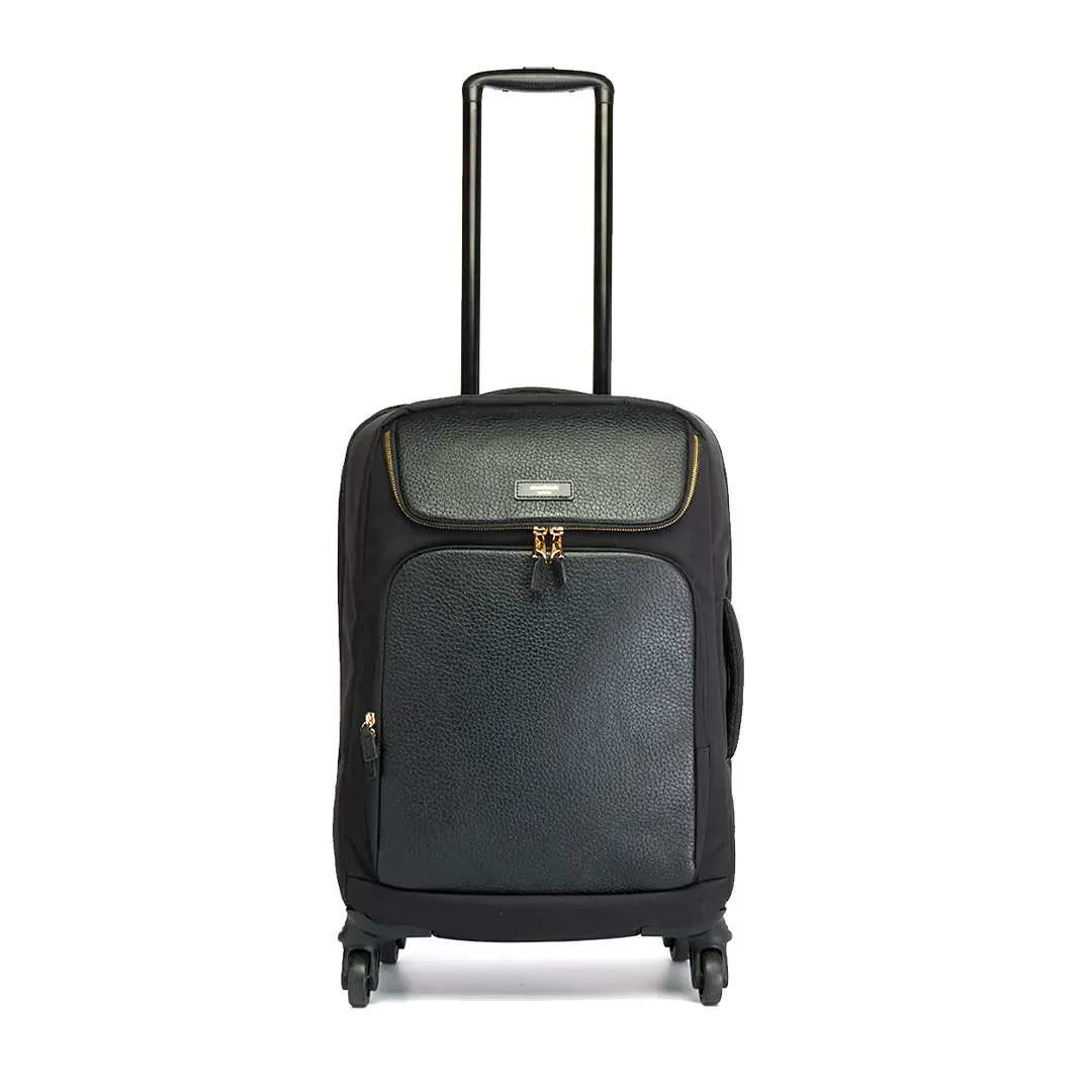 Storksak Alyssa Suitcase - Black   Gold