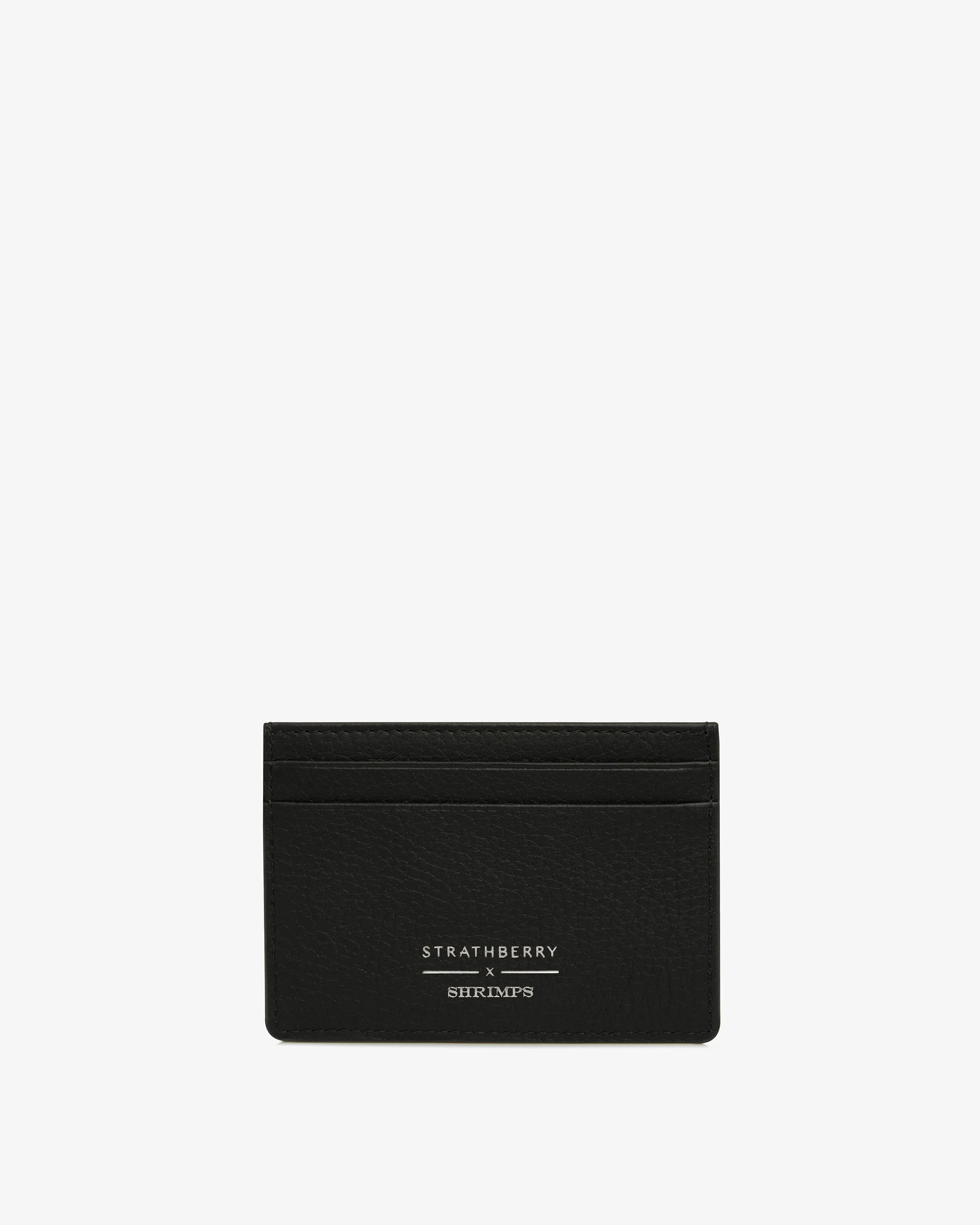 Strathberry x Shrimps Cardholder - Black Embroidery