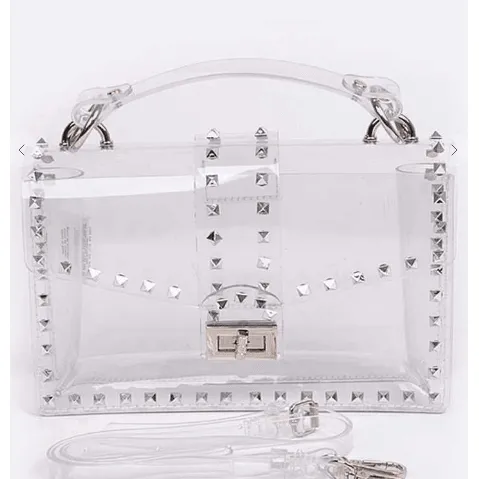 Studded Clear Bag