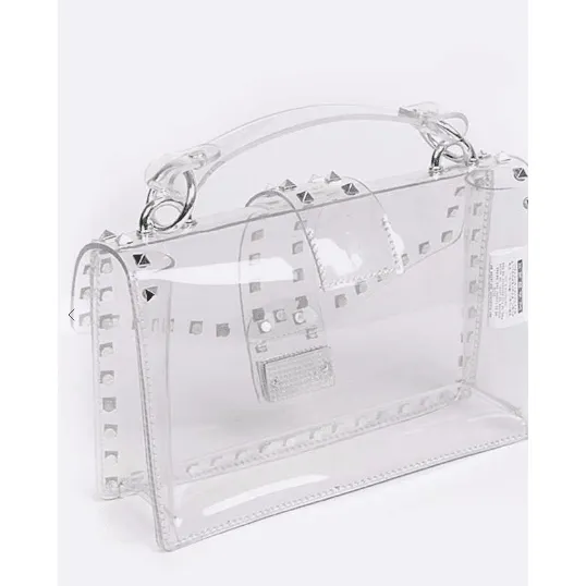 Studded Clear Bag