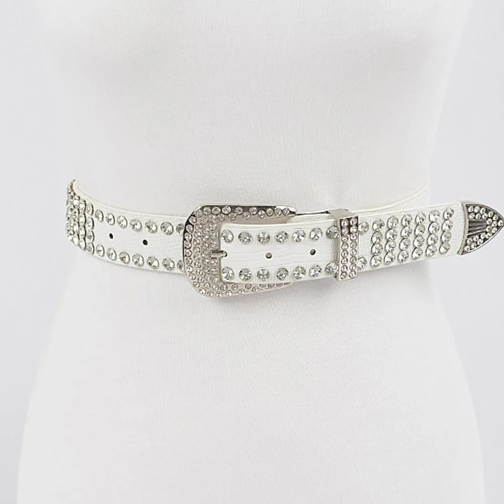 Studded Poly Belt - 3 colors - Ships from The US