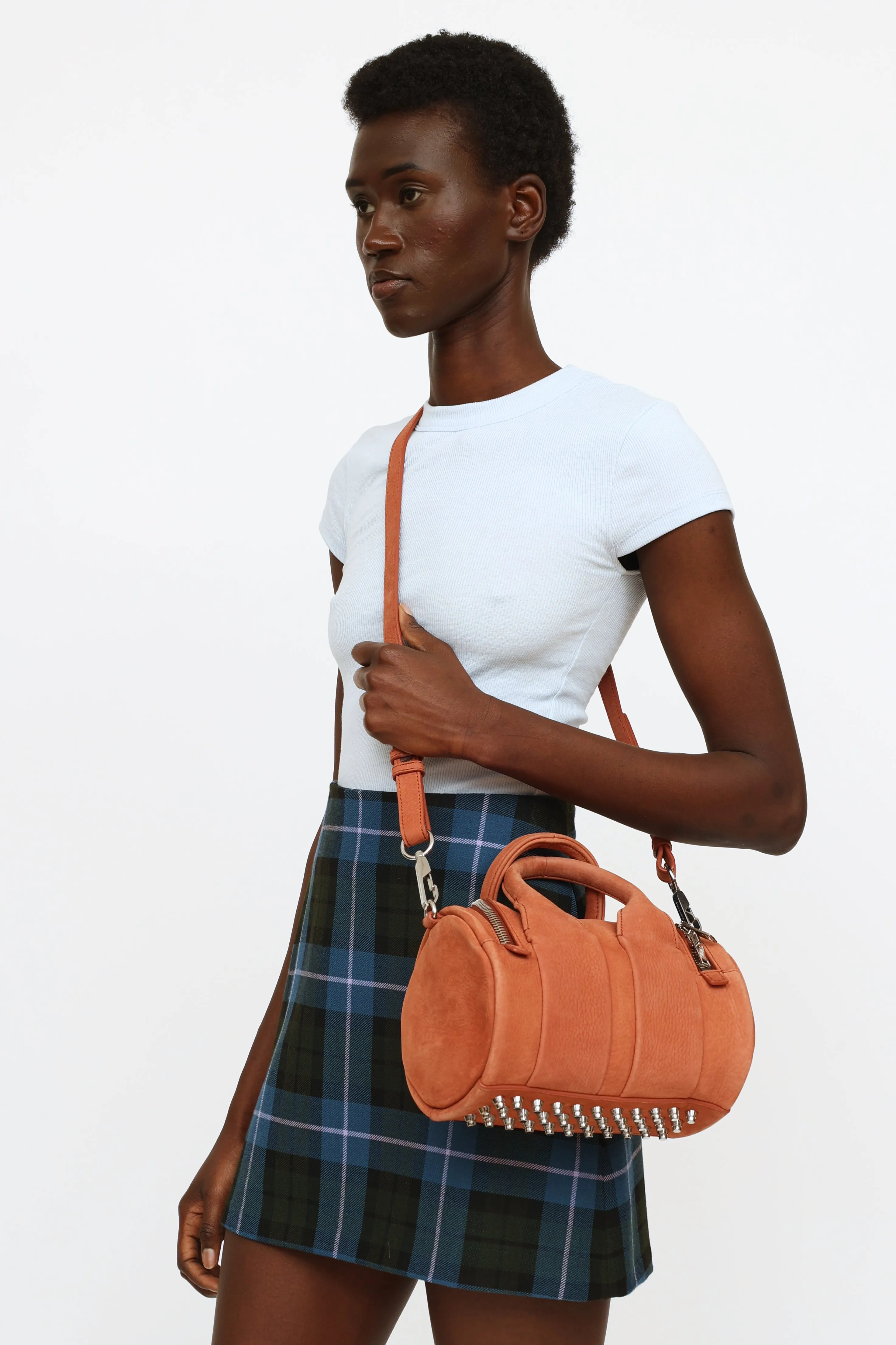 Suede Terracotta Rockie Bag