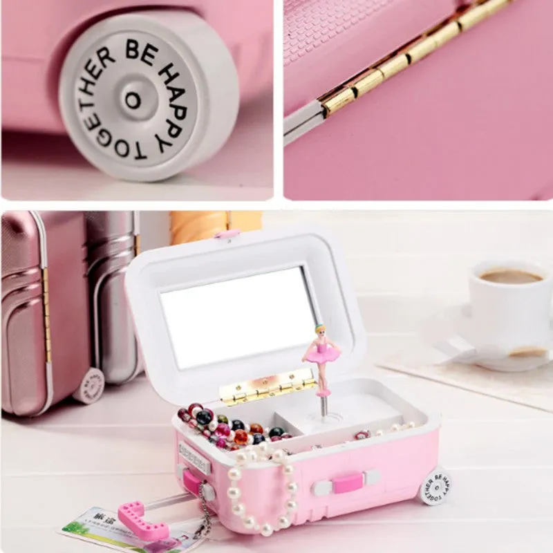 Suitcase Jewelry Music Box