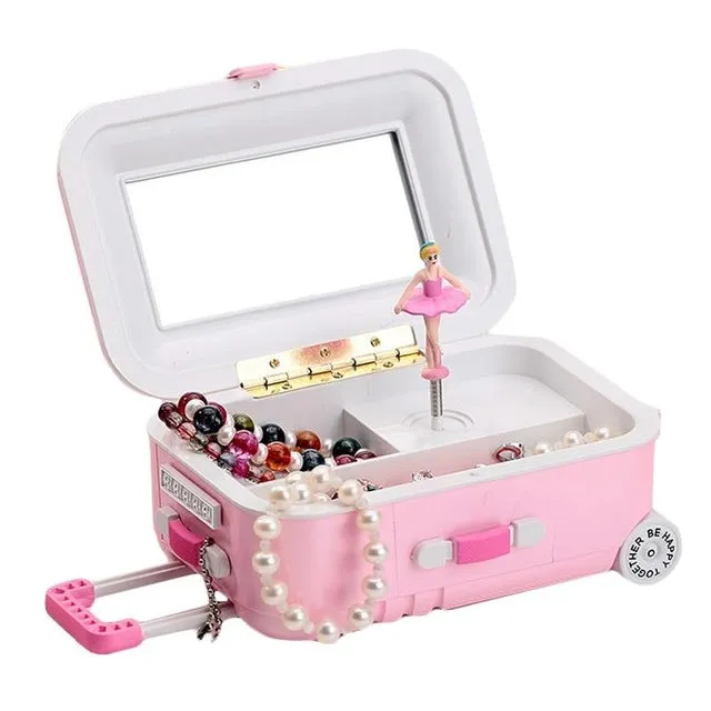 Suitcase Jewelry Music Box