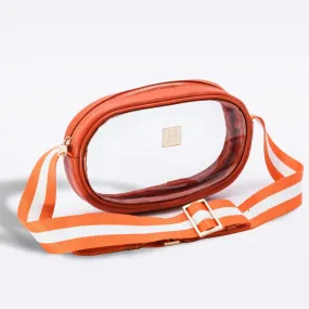 Tangerine Vinyl Annie   Orange and White Strap