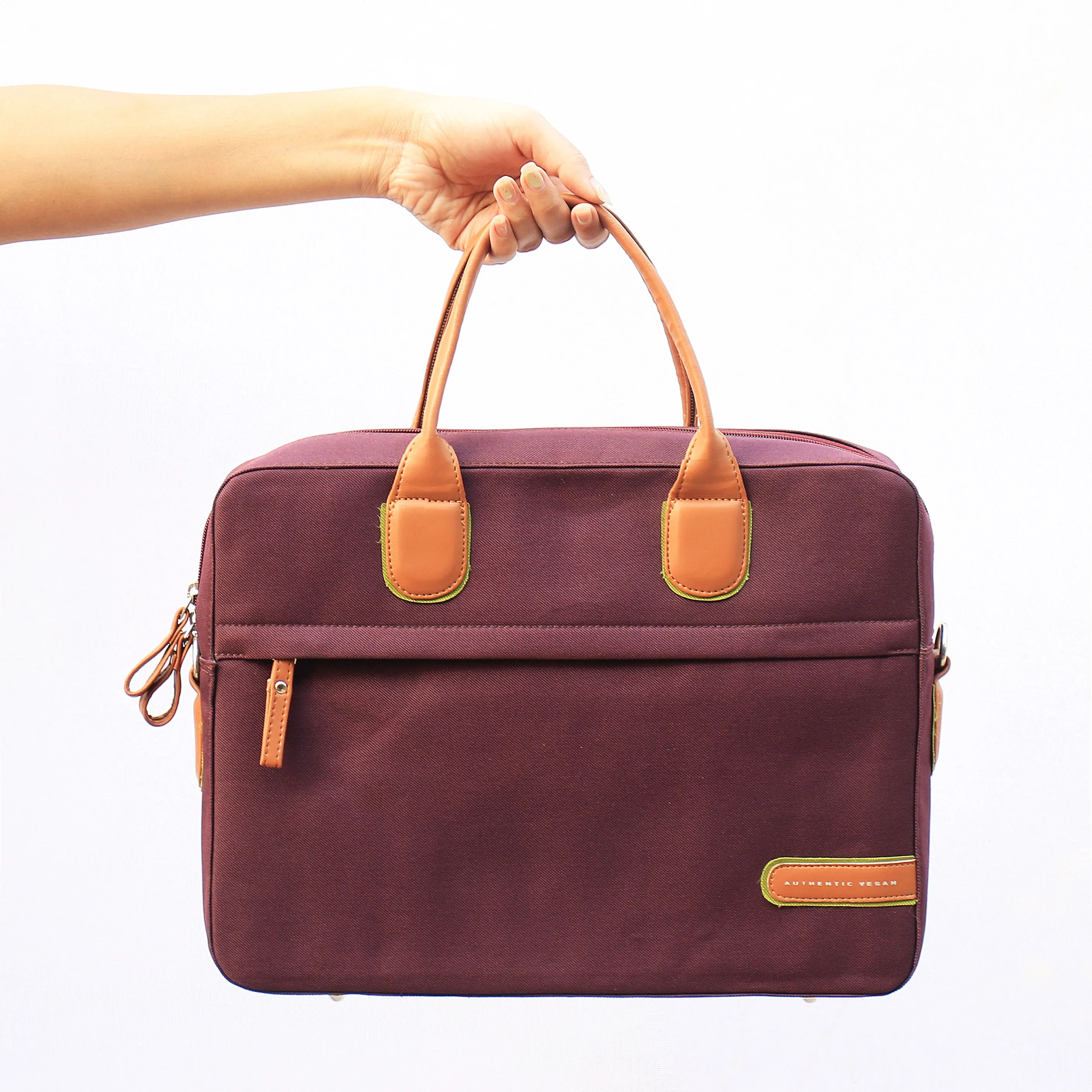 The Everyday All Purpose Messenger Bag Wine - Authentic Vegan