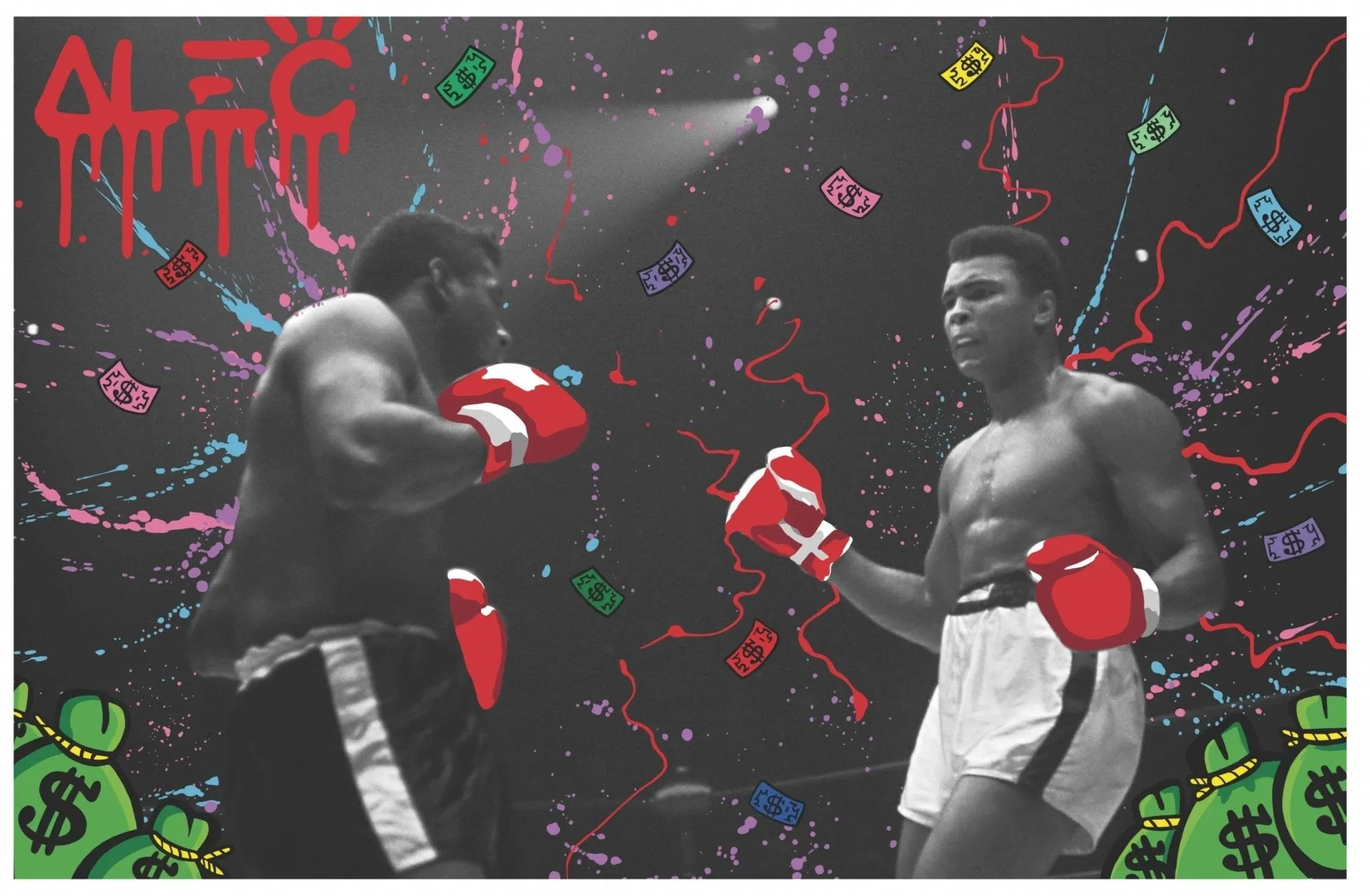 The Greatest of All Time 2 Muhammad Ali Giclee Print by Alec Monopoly Brand