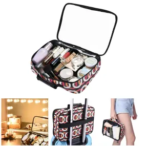 TheLAShop Cosmetic Makeup Bag Portable Clear Bag 14x10x3"