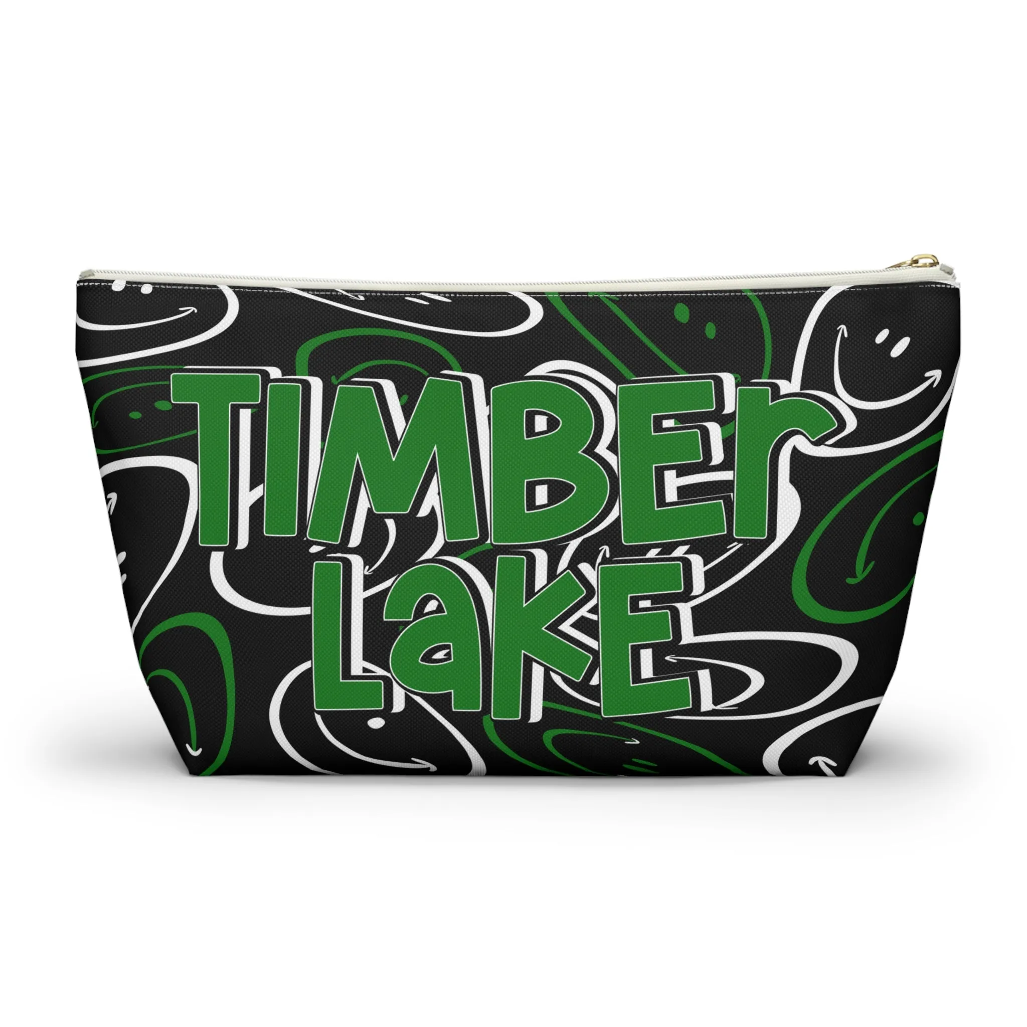 Timber Lake Smiley Face Makeup Bag