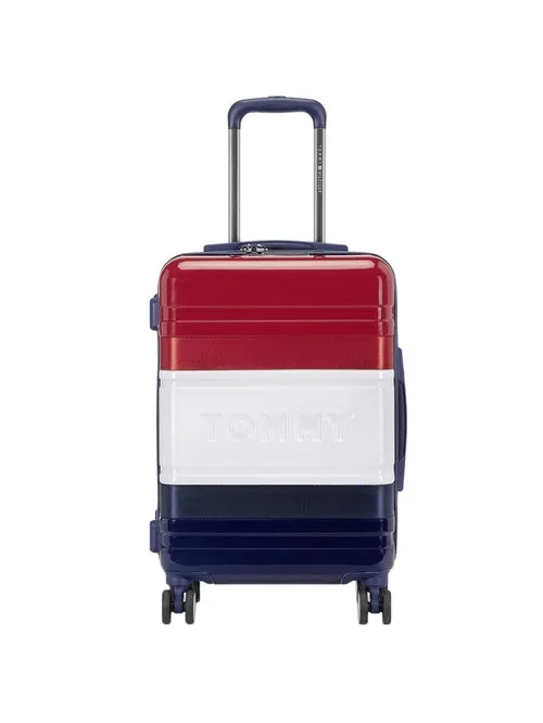 Tommy Hilfiger ABS 58 cms Navy   Red   White Hardsided Cabin Luggage (Triton)