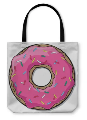 Tote Bag, Cartoon Donut