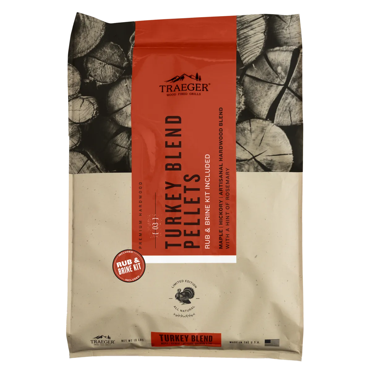 Traeger Pellets - Limited Edition Turkey With Rub & Brine Kit