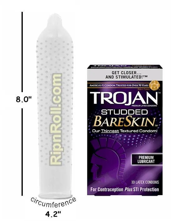 Trojan Bareskin Studded Condoms