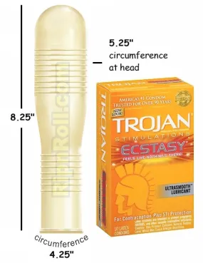 Trojan Ecstasy Ribbed Condoms