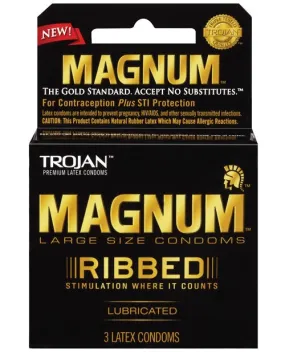 Trojan Magnum Ribbed Condoms