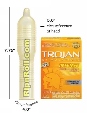 Trojan Stimulations Intense Ribbed Condoms