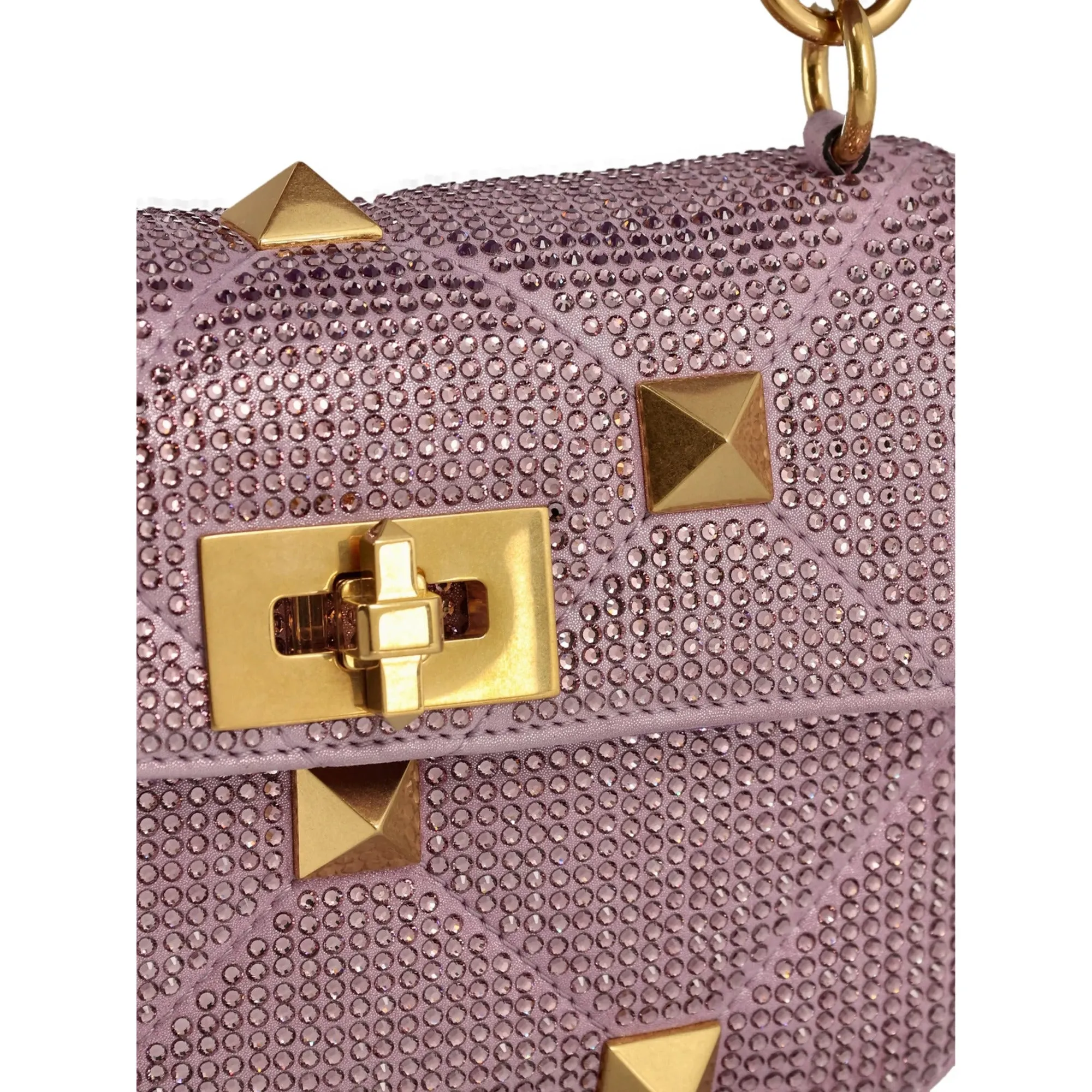 Valentino Garavani Roman Stud Chain-Linked Medium Shoulder Bag