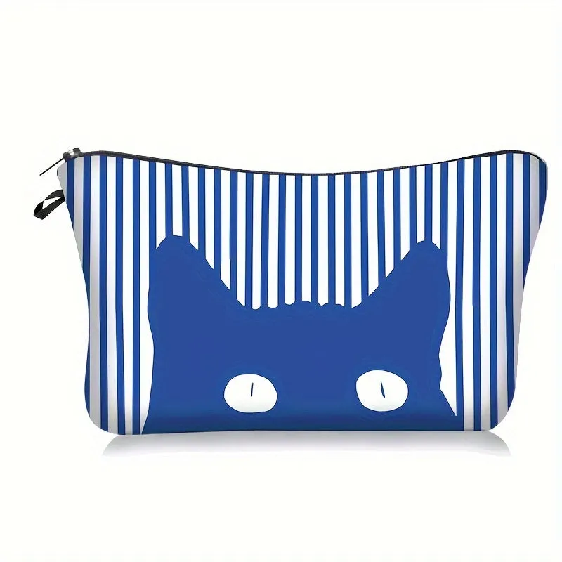 Versatile Cartoon Cat Cosmetic Bag Travel  Home Essential