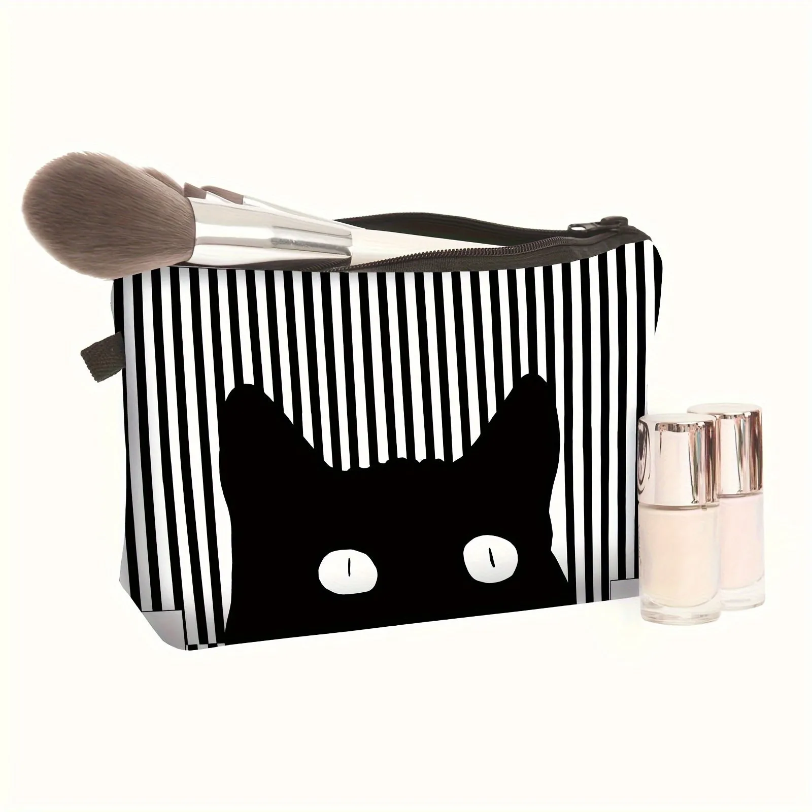 Versatile Cartoon Cat Cosmetic Bag Travel  Home Essential