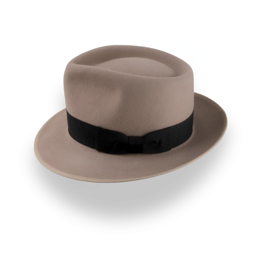 Versatile Tawny Men's Fedora Hat in Rabbit Fur | The Archer