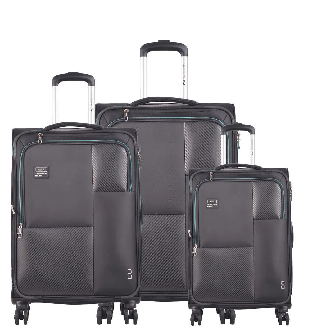 VIP  Cardinal 8 Wheel Travel Suitcase 30x45x70cm Medium Black