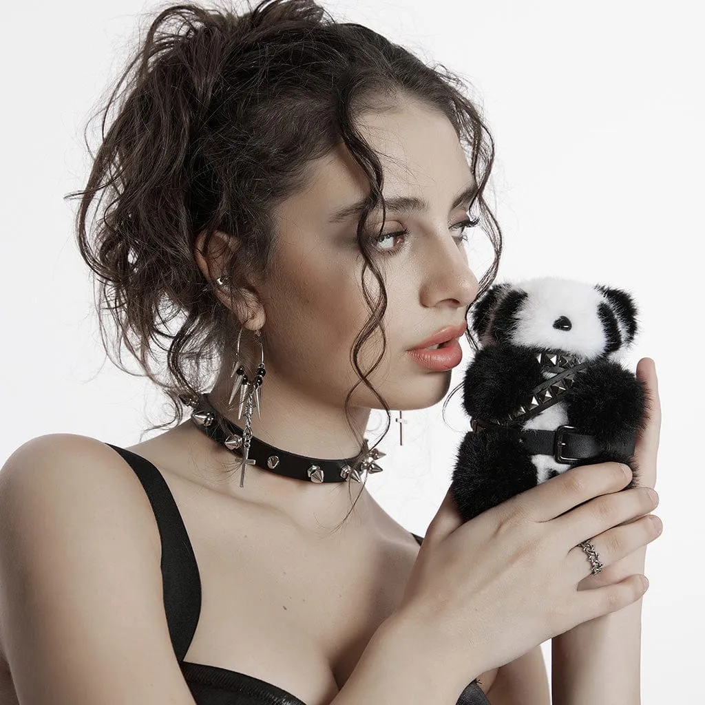 Women's Punk Studded Belt Panda Doll