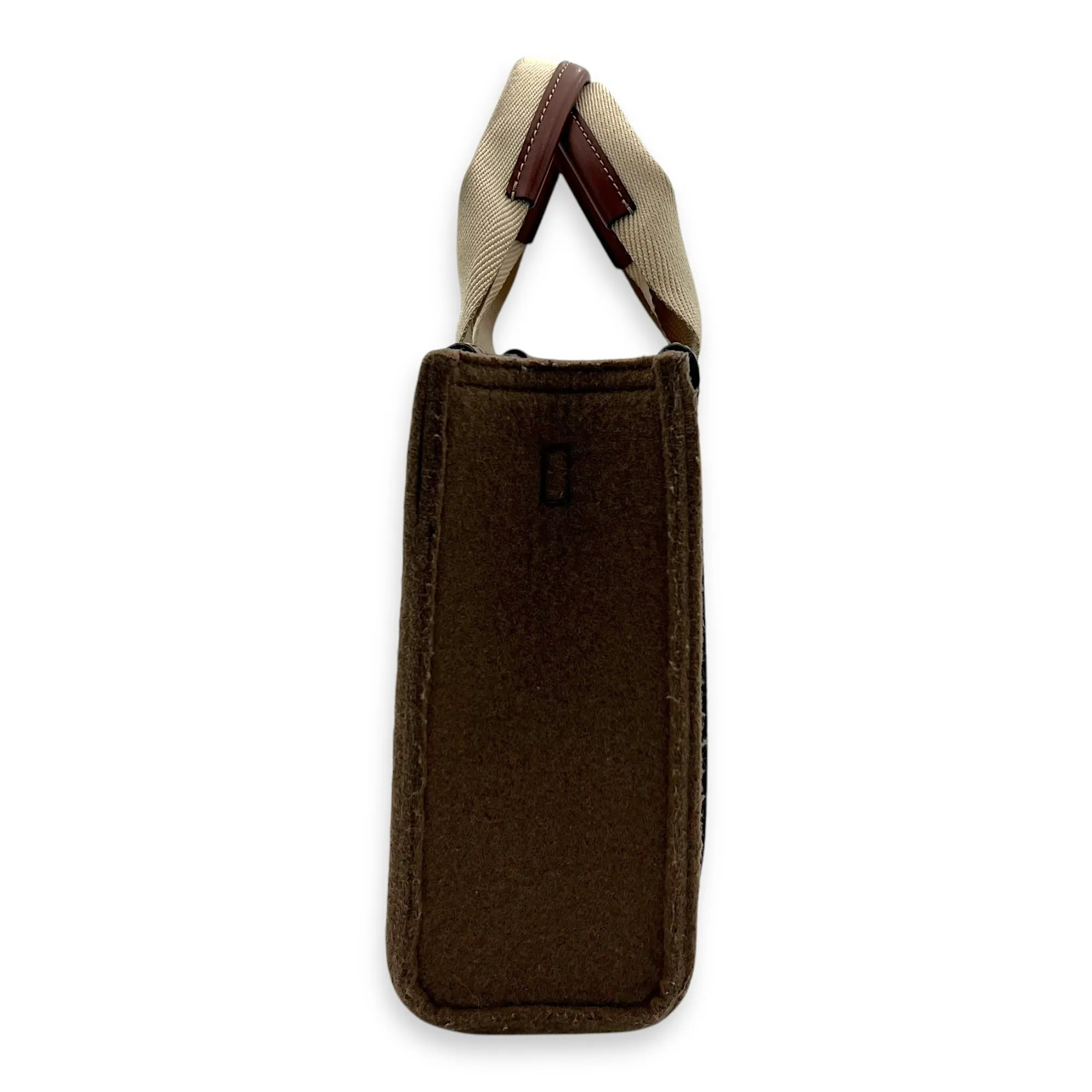 Woody Crossbody Bag Brown in Felt Fabric