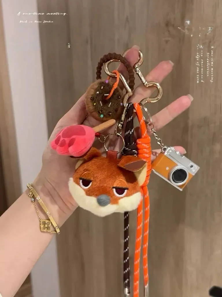 [Zootopia] Nick Popsicle Combination pendant Donut wool felt bag decoration cute pendant